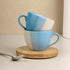 TT Blue Ceramic Cup Set of 2, 250ML - The Earth Store - Cup Sets